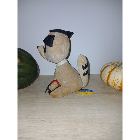 R Dakin Dream Pets Ty Coon Racoon Stuffed Animal Sawdust #233 7" Vintage - Picture 10 of 16